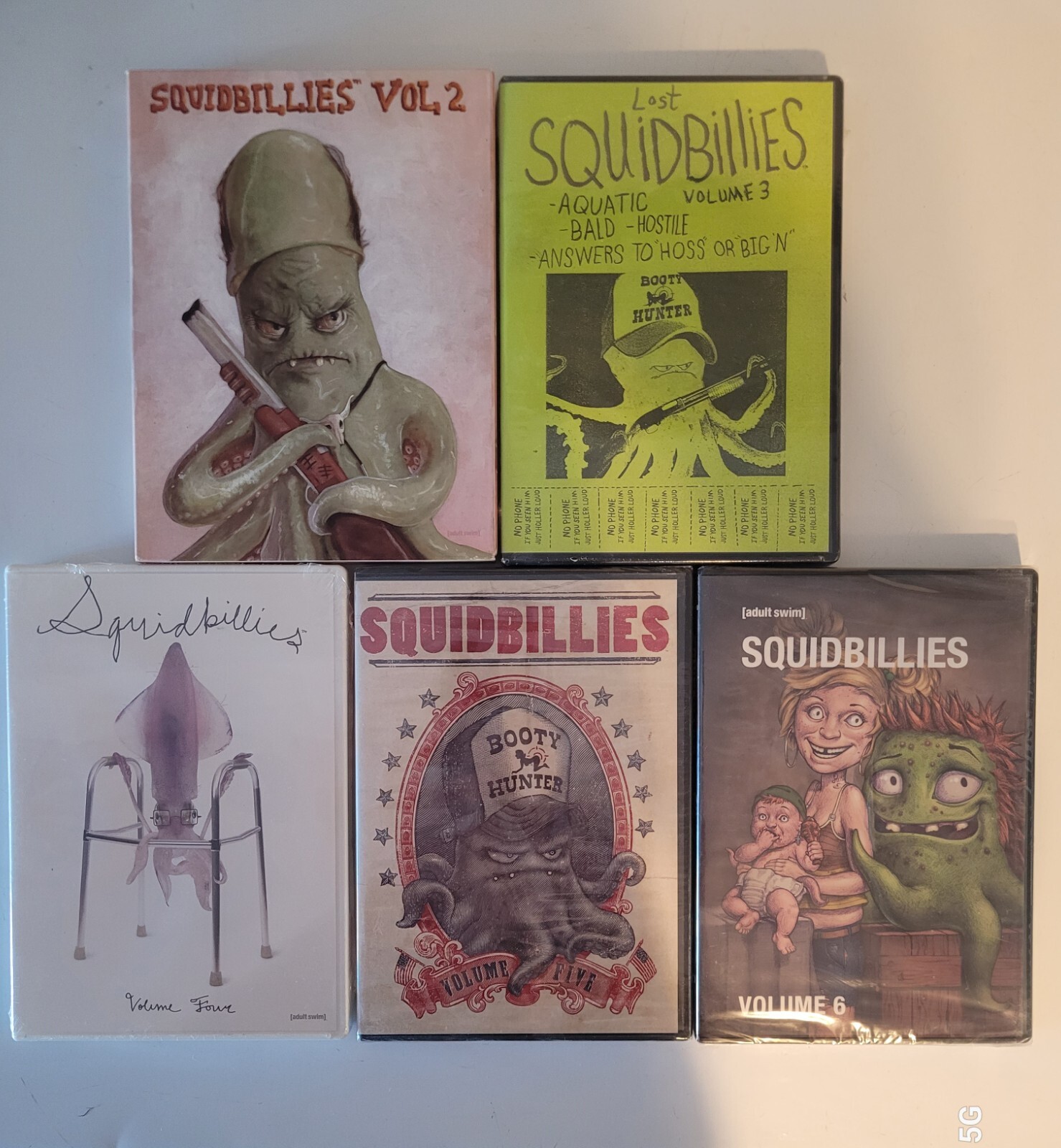 Squidbillies dvd set Volume 2 through 6 eBay