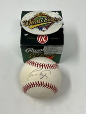 JAVY LOPEZ Autographed Official MLB 1996 World Series Ball - Hand Signed
