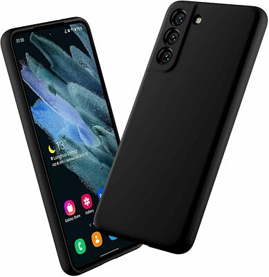Hülle für Samsung Galaxy S23 FE S9 S10 S20 S21 Plus & Ultra Silikon Schwarz Gummi