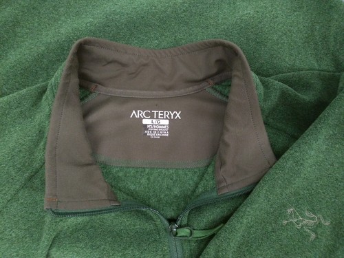 ARC'TERYX Green Polyester 1/4 Zip Pullover Sweater Jacket Mens Large - Picture 3 of 3