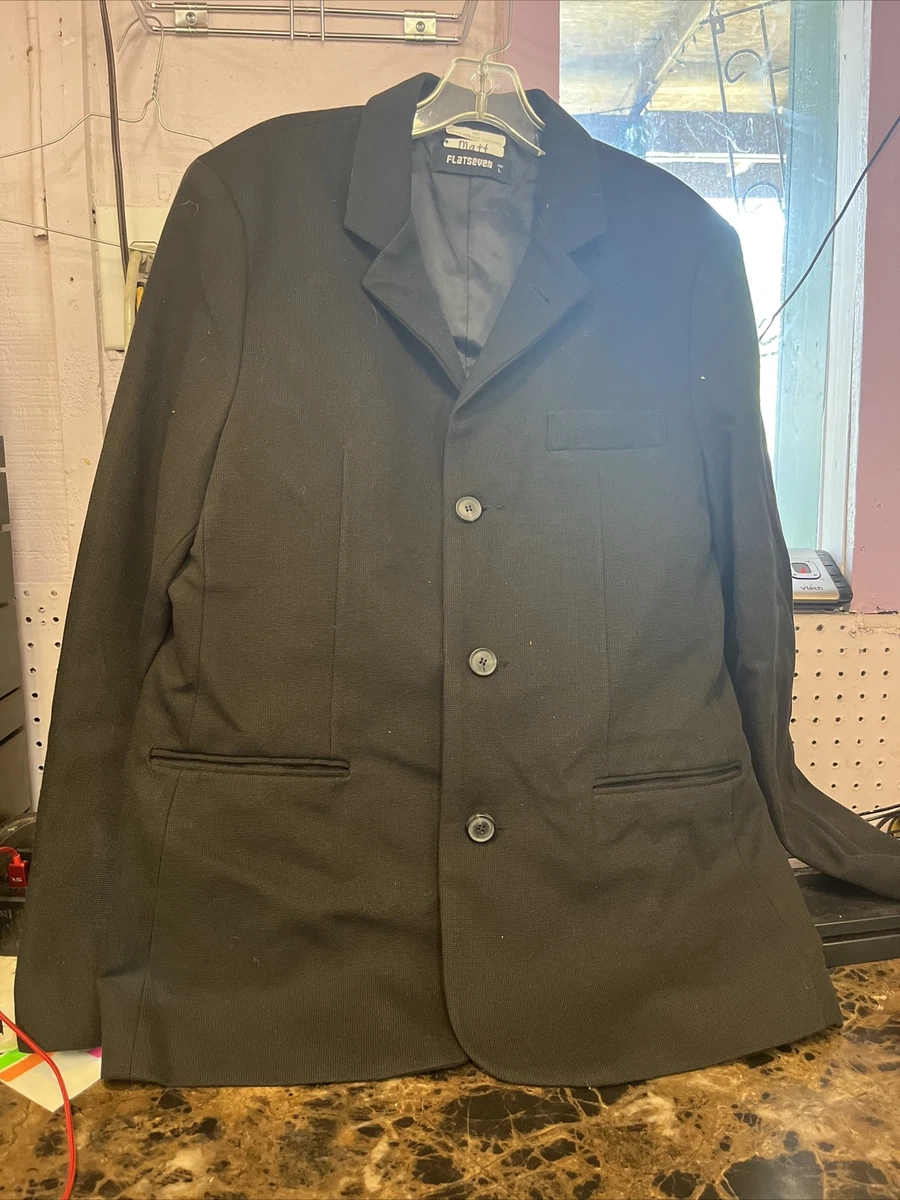 flat seven black suit jacket 42. Used At Celebration City Branson