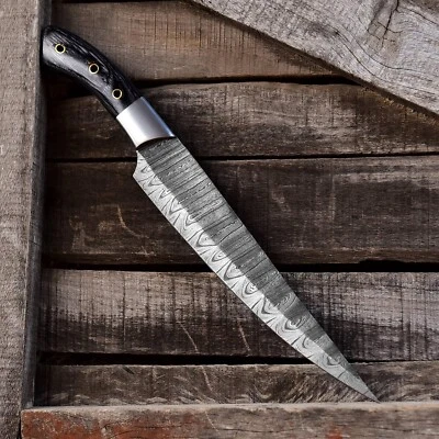 Handmade DAMASCUS STEEL CHEF KITCHEN KNIFE