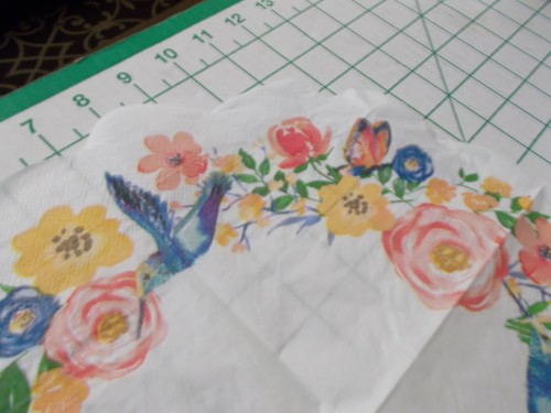 Two Decorative Round Luncheon Napkins for Decoupage "Humming Birds" 2-Ply - Picture 9 of 9