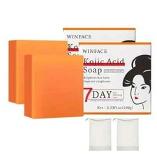Kojic Acid Soap Skin Lightening Whitening 100g x 2 Bars  BB 08/12/2025