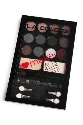 3 PACK LOT L.A. COLORS I Heart Makeup Drama Eye Palette #C30357 DARING New