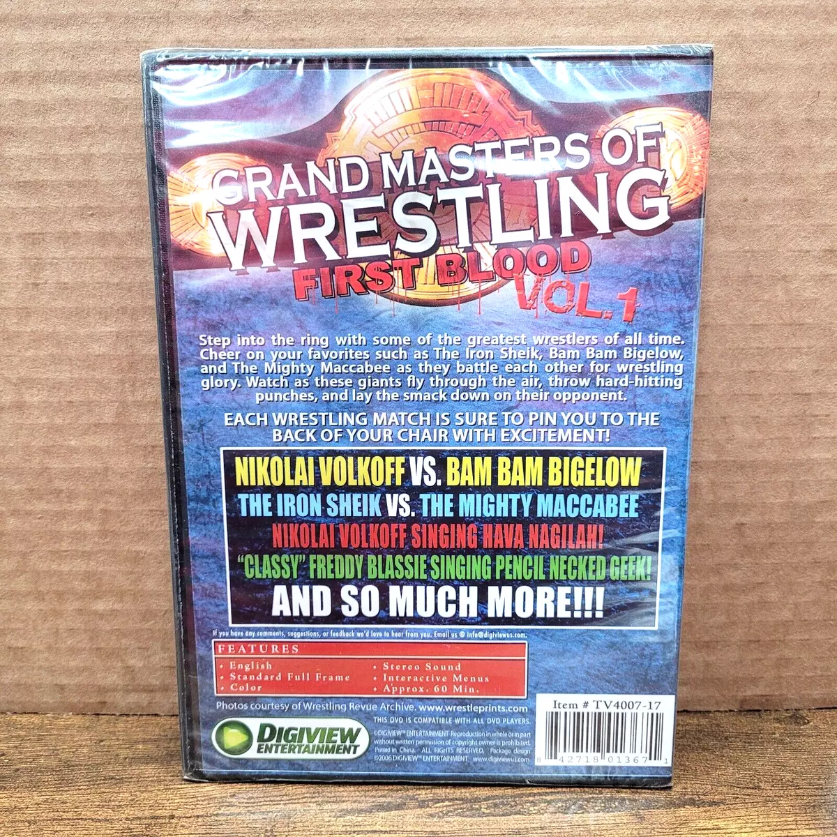 Grand Masters Of Wrestling First Blood, Vol. 1 DVD Volkoff Bigelow