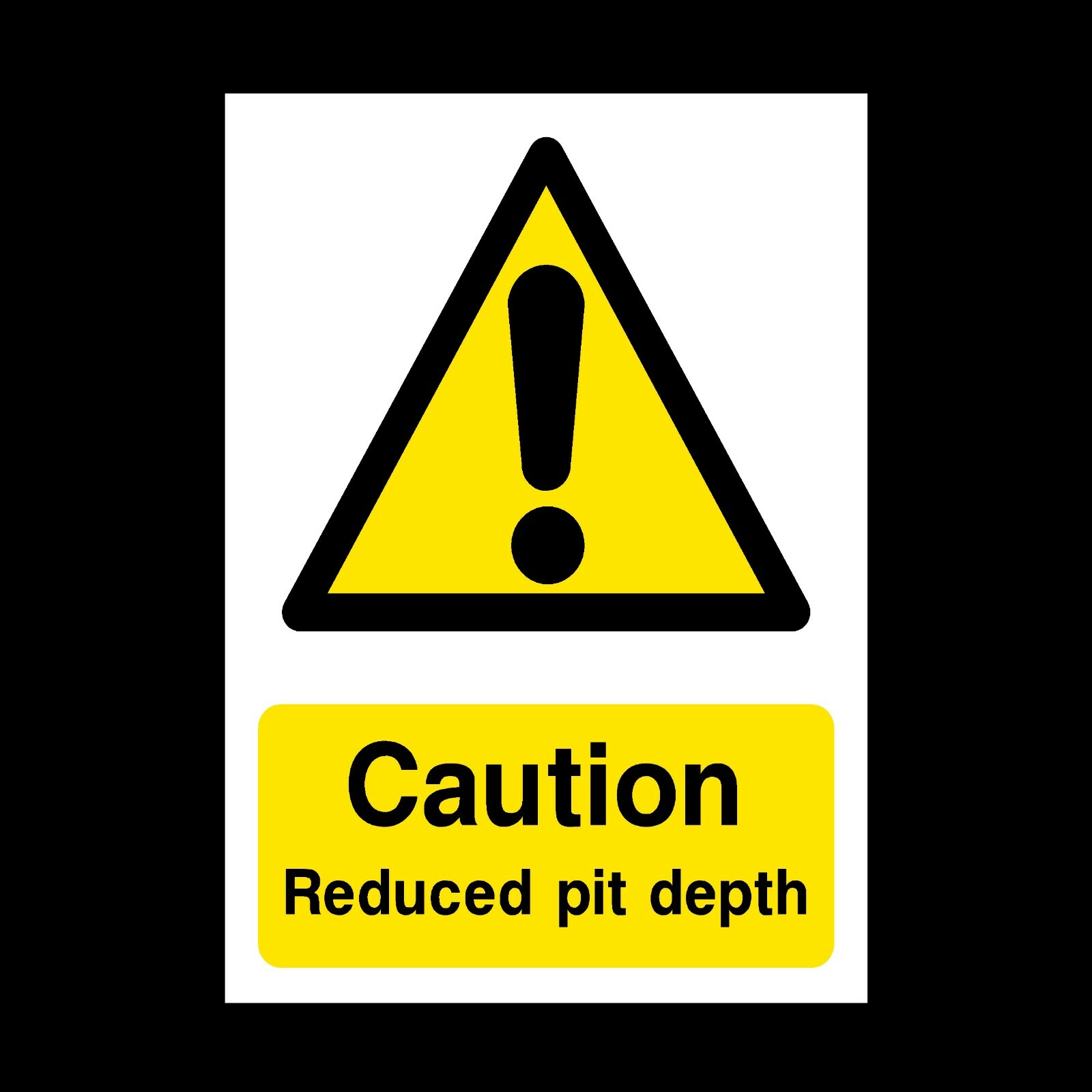 Reduced Pit Depth Plastic Sign OR Sticker - A6 A5 A4 (LE9) | eBay UK