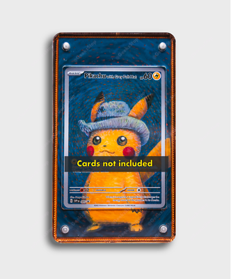 Pokemon x Van Gogh Pikachu Promo Custom Display Card Holder | eBay