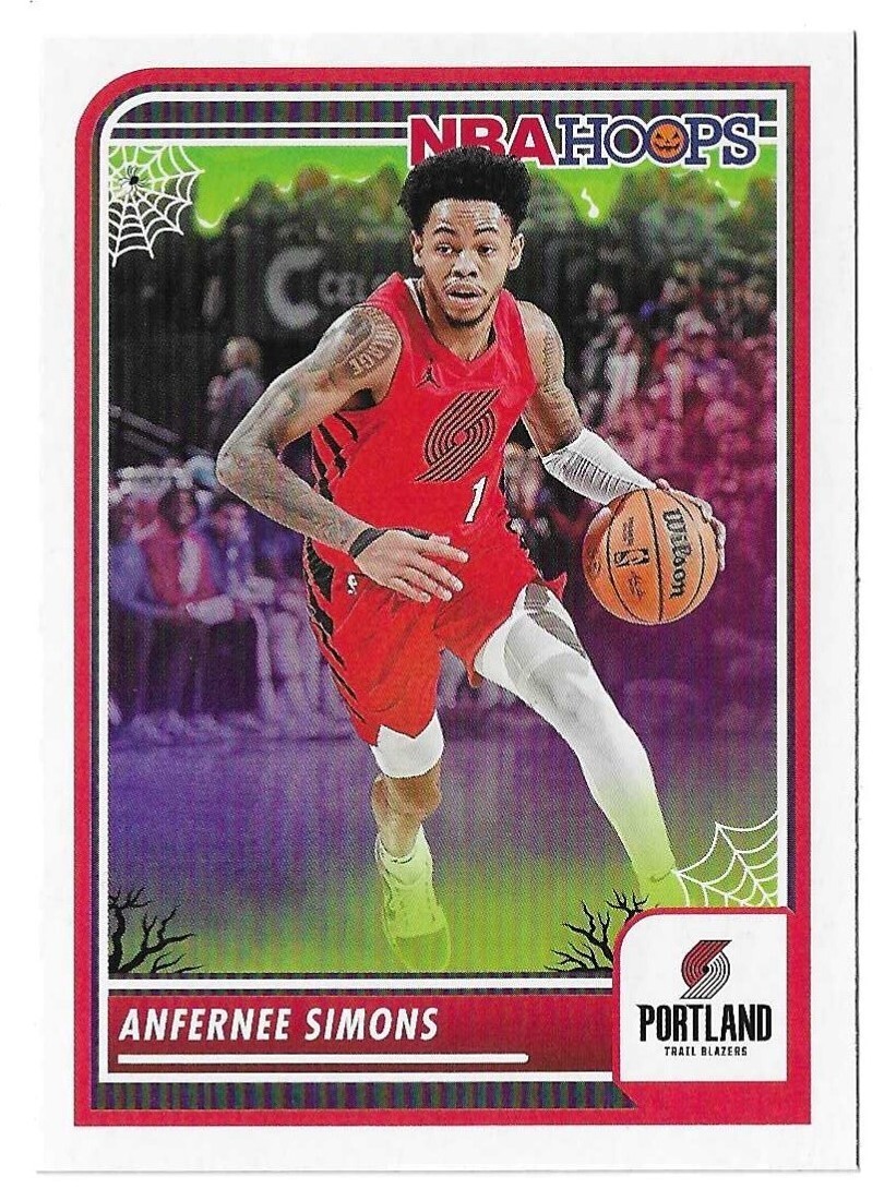 2023-24 Panini Haunted Hoops Anfernee Simons Card #79 2023-24 Panini Haunted Hoops Anfernee Simons Card #79