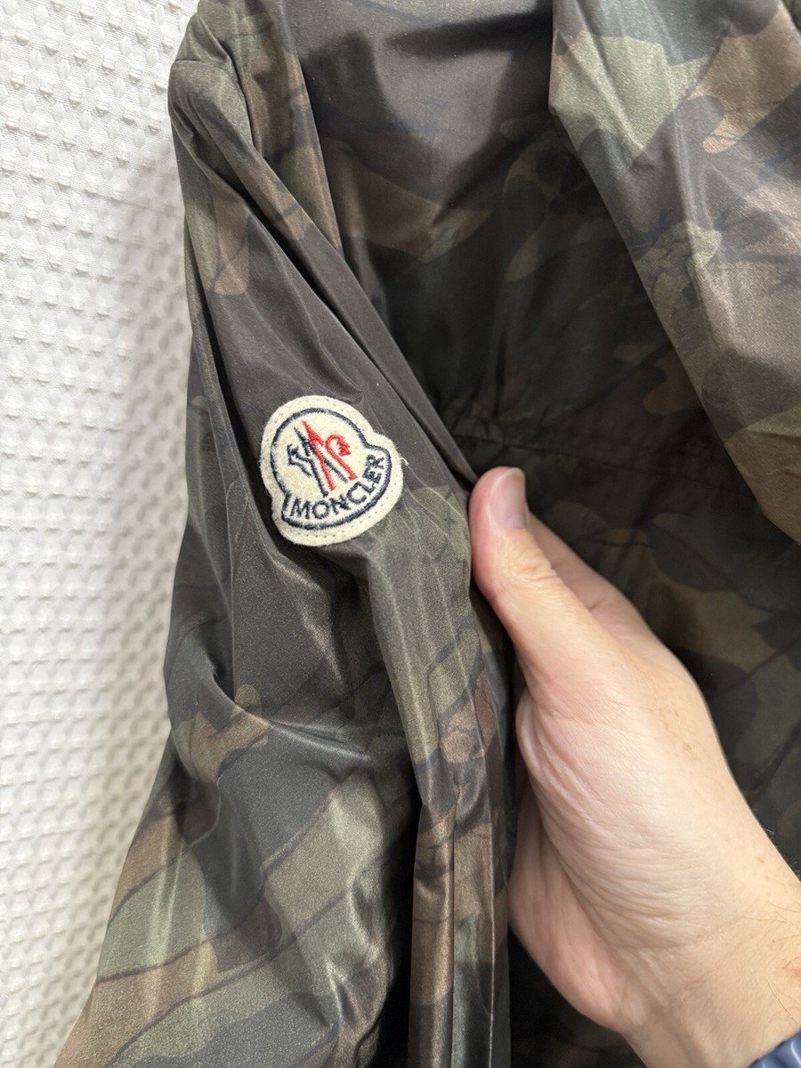 Moncler Nath Giubbotto Camo Hooded Jacket Men's Size 5 L/XL
