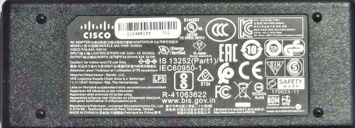Genuine Cisco Meraki Z3 MA-PWR-50WAC 50W AC ADAPTER - Afbeelding 8 van 8