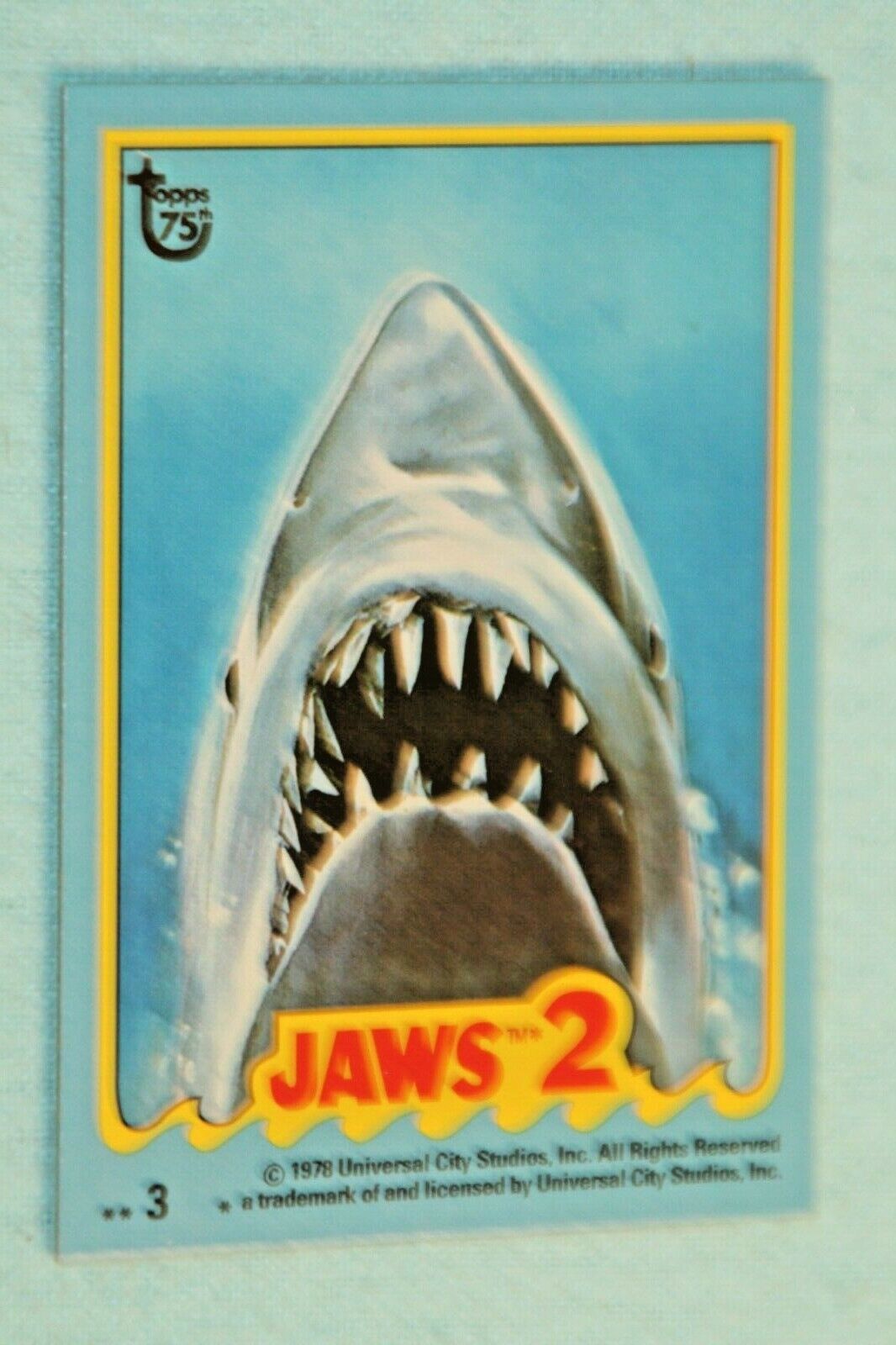 JAWS 2013 TOPPS 75TH ANNIVERSARY #70 JAWS 2 | eBay