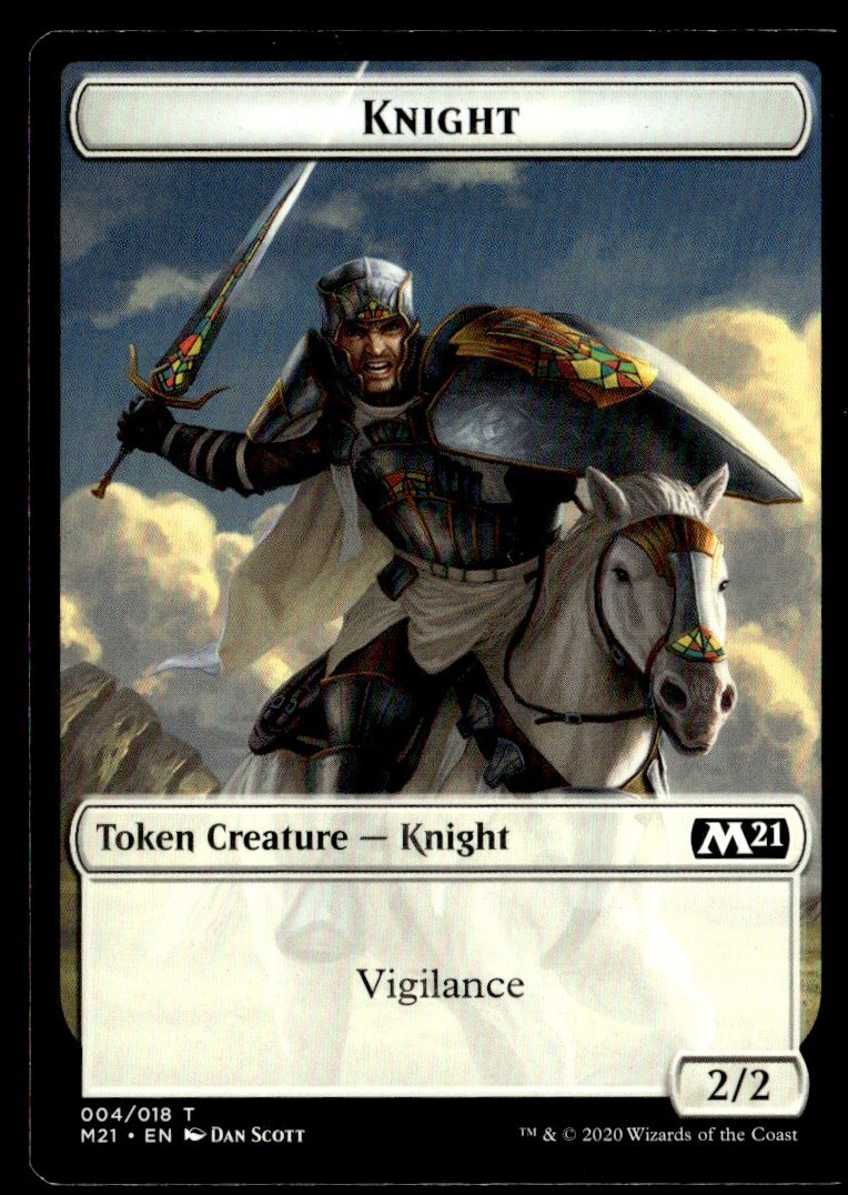 2020 Core Set 2021 Tokens Knight Token/Common #4