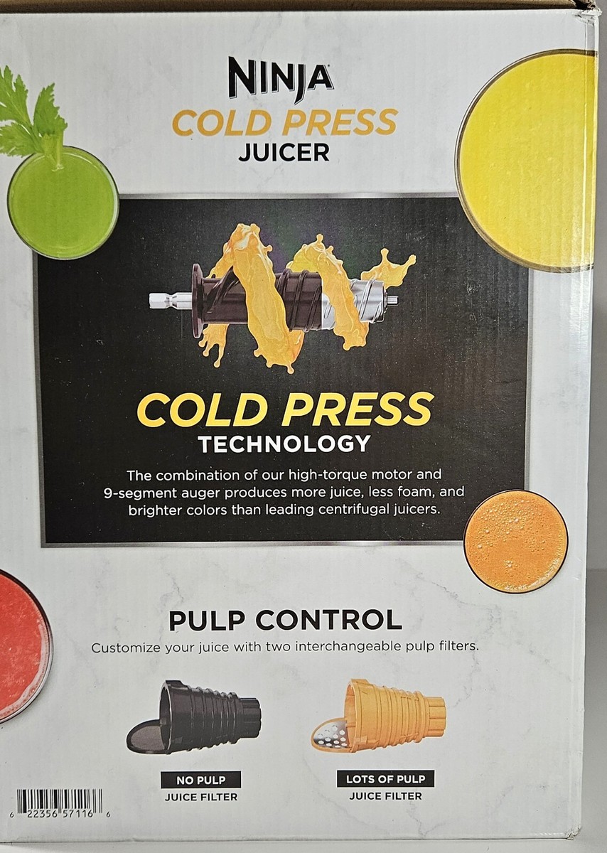 Ninja JC100 Cold Press Juicer Pro, Powerful Slow Juicer ~150