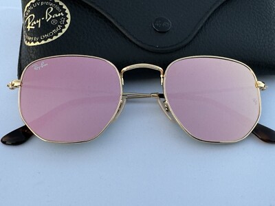 NEW Ray-Ban RB3548N 001/Z2 Arista HEXAGONAL / Flat Bronze  display picture 1