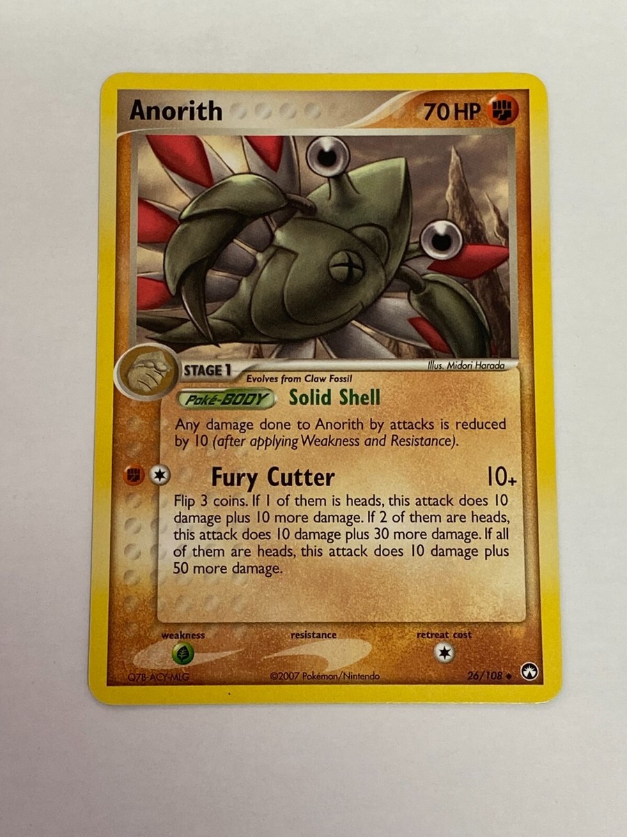 Claw Fossil Evolution PACK 5 FOSSIL POKEMON ANORITH ARMALDO KABUTOPS