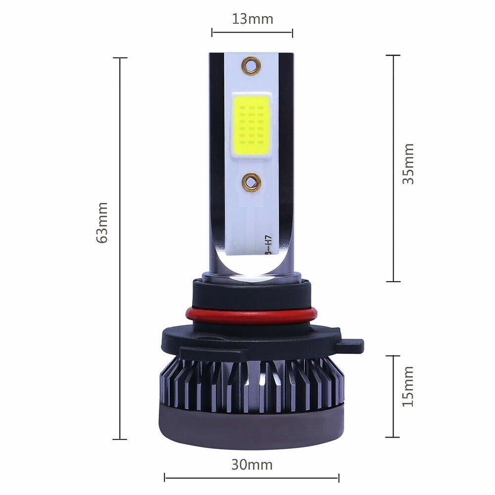 4x Combo 9005 9006 LED Headlight Bulbs Kit High&Low Beam Factory 8000K Ice Blue