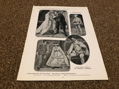 PLP14 HENRY OF NAVARRE PLAY ILLUSTRATION 11X8 MALCOLM CHERRY. BARRY F WRIGHT