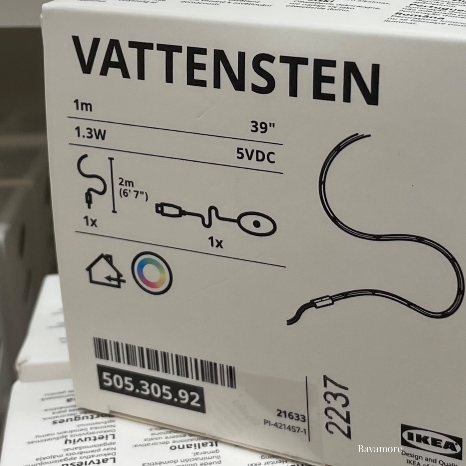 VATTENSTEN LED light strip, multicolor, 118 - IKEA