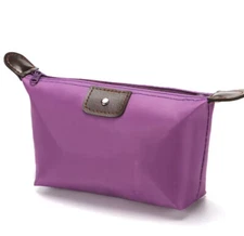 Womens Small Waterproof Bag Mini Makeup Zipper Cosmetic Storage Travel Purple US