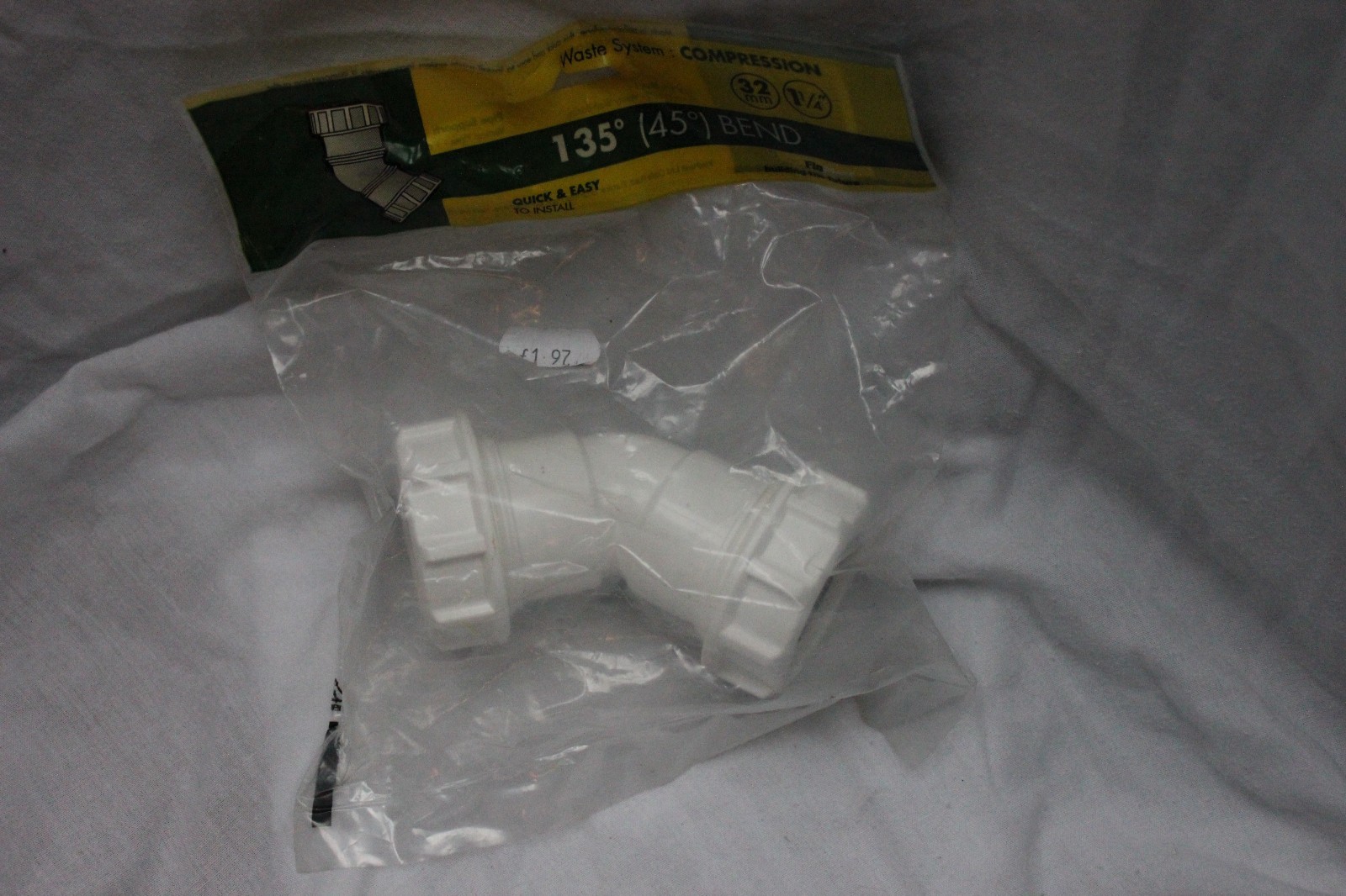 FLOPLAST 32 MM 45 DEGREE COMPRESSION BEND x 10