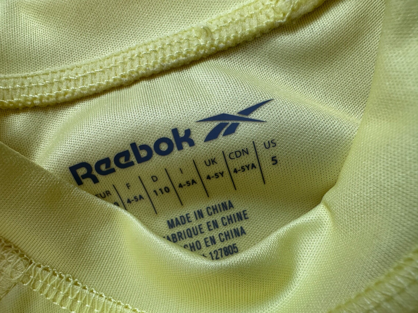 NEW Reebok Boys Swimwear 2 Piece Set UPF 50 Yellow/Gray Sz 5 thumbnail 4