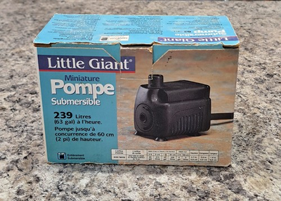 #ad #ad Little Giant Submersible Pump 63 Gal hr Model #519550 New $32.99