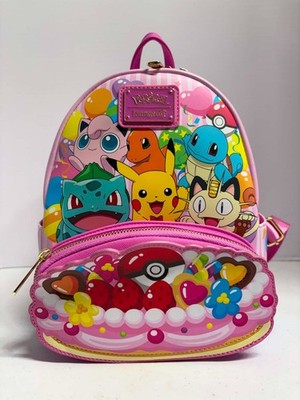 NWT Loungefly Pokémon Friends Party Mini Backpack