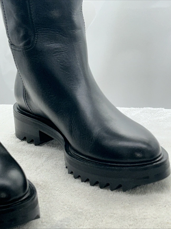 Tamara Mellon Easy Rider Black Leather Boots New! - Image 4 of 4