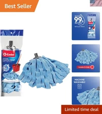 Eco-Friendly Blue Microfiber Cloth Mop Refill - Reusable & Effective Cleaning
