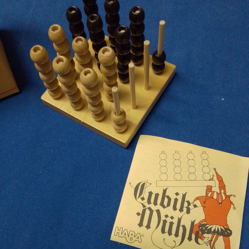 HABA Cubik Mühle - 3D Holzspiel | neu OVP | Knobelspiel Taschenformat Habermaaß - Bild 2 von 3