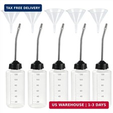 5 Pcs Needle Oiler 4 OZ , Precision Gun Oil Bottle, LDPE Oil Applicator with Ex