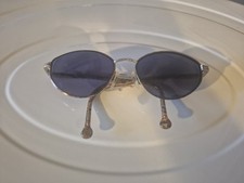 Vintage ESQ Rem Q708 Burgundy Metal Oval Sunglasses FRAMES ONLY