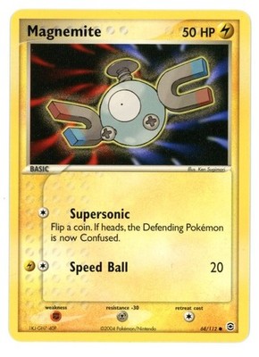 Magnemite 68/112 EX Feuerrot & Blattgrün Pokemon Karte