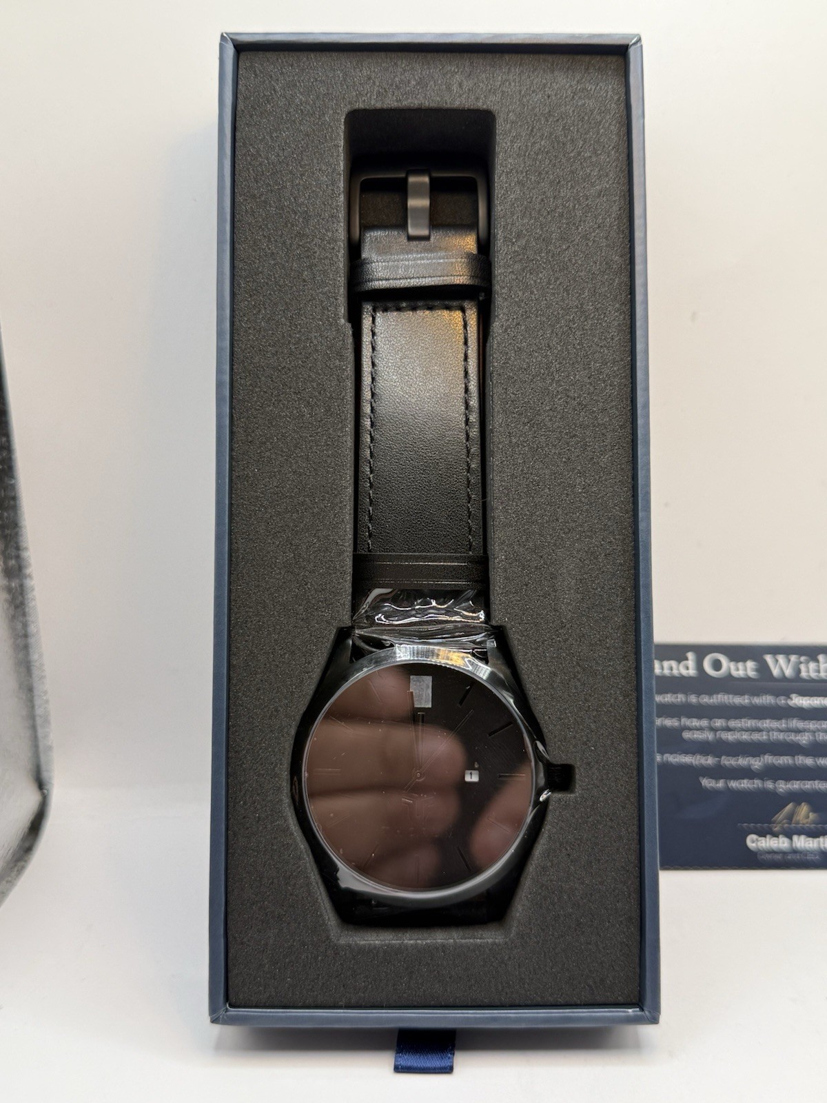 Thorum Meteorite Watch BRAND NEW, Black Leather Stylish Watch