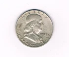 1959-D Franklin Half Dollar 90% Silver VF+ condition. Inv#178