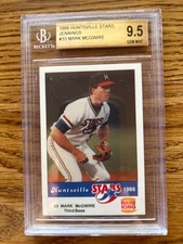 BGS 9.5 Mark McGwire 1986 Huntsville Stars Jennings BGS 9.5 GEM MINT RARE-POP 12