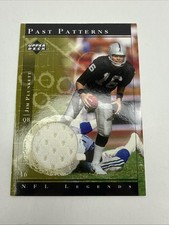 2001 Upper Deck NFL Legends PAST PATTERNS GAME USED JERSEY #PP-JP JIM PLUNKETT