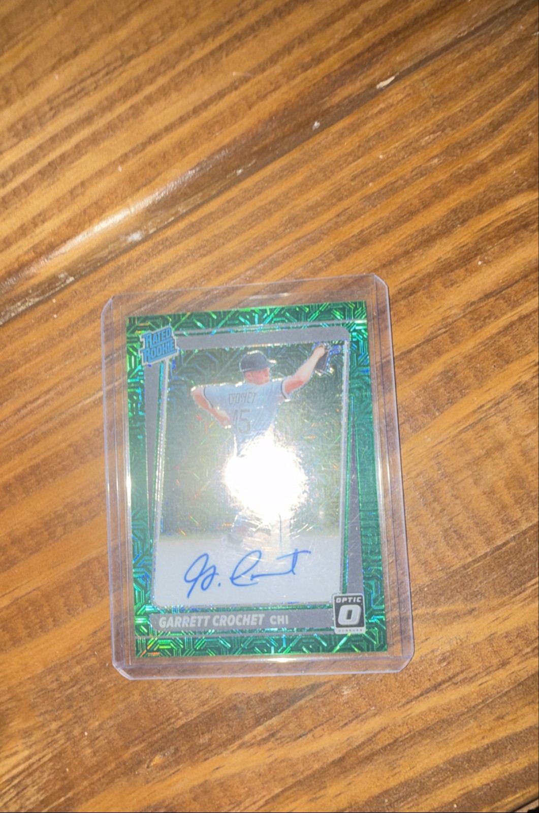 2021 Panini Optic - Signatures Garrett Crochet GC Mojo Prizm /99 (AU, RC)