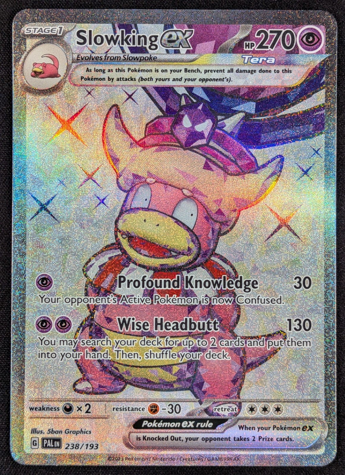 Slowking EX Paldea Evolved Full Art Ultra Rare Pokemon Card 238/193 (NM)
