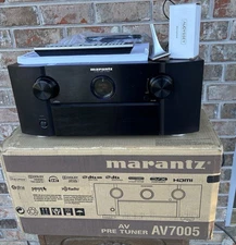 Marantz AV7005 7.2 Surround Home Theater Preamp / Processor W/remote & Box
