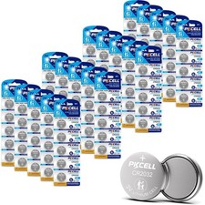 2032 Battery Lithium Pack 100 3V Long-Lasting Cell for Key Fob Garage Door