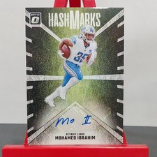 2024 Panini Donruss Optic Mohamed Ibrahim Hash Marks Autograph #HM-MIM Lions
