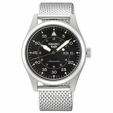 New Seiko 5 Man Sports SRPH23 Automatic Black Dial Military Style SRPH23K1