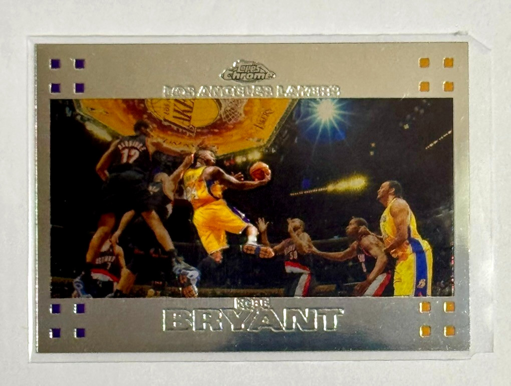 2007-08 Topps Chrome Kobe Bryant #24 Los Angeles Lakers Hall Of Famer NM