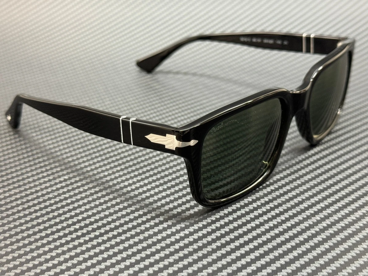 PERSOL PO3272S 95 31 Black Green Men's 53 mm Sunglasses