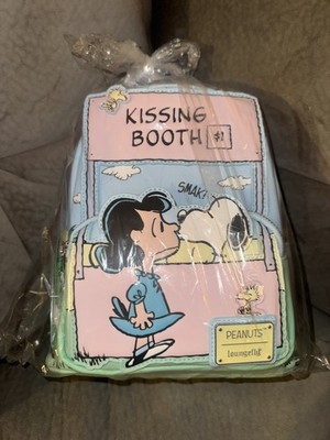 Loungefly Peanuts Snoopy and Lucy Kissing Booth Back Pack