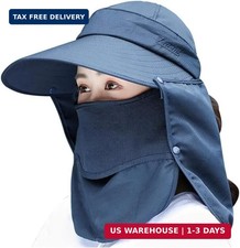 Wide Brim Sun Hat - Multifunctional UPF 50 Protection Bucket Fishing Hat Cap