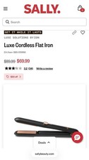 Luxe Cordless Flat Iron Brand New In Box, Rec...
