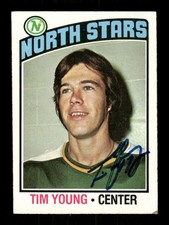 1976-77 Topps #158 Tim Young RC signed autograph VGEX to EX BXCP71